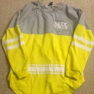 Rue 21 yellow and gray long sleeve